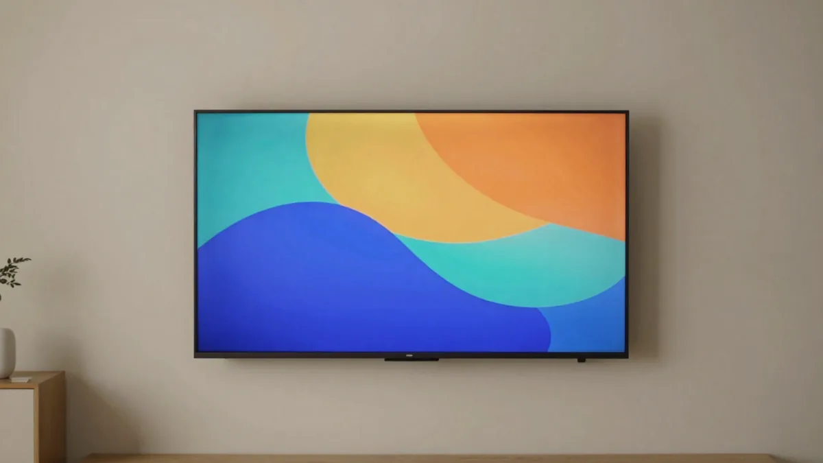 リビングの壁掛けテレビ